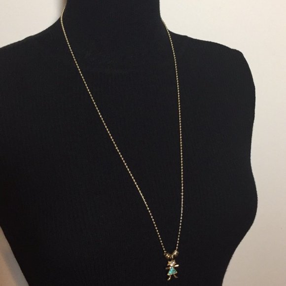 K.I.S. USA Birthstone Charm May/Emerald Necklace 28" long - Picture 2 of 8